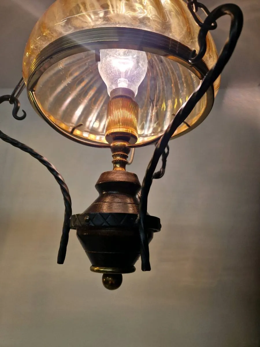 Vintage French ceiling light - Image 3