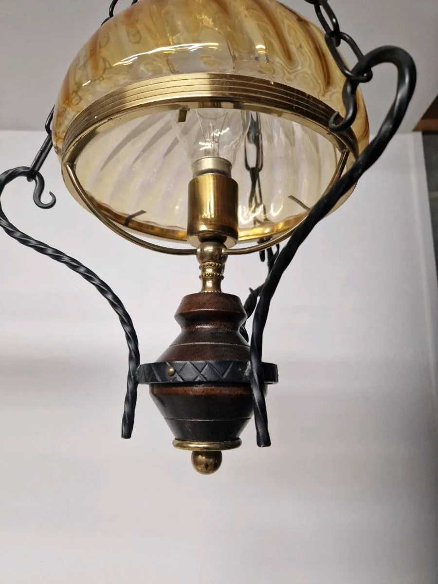 Vintage French ceiling light - Image 4