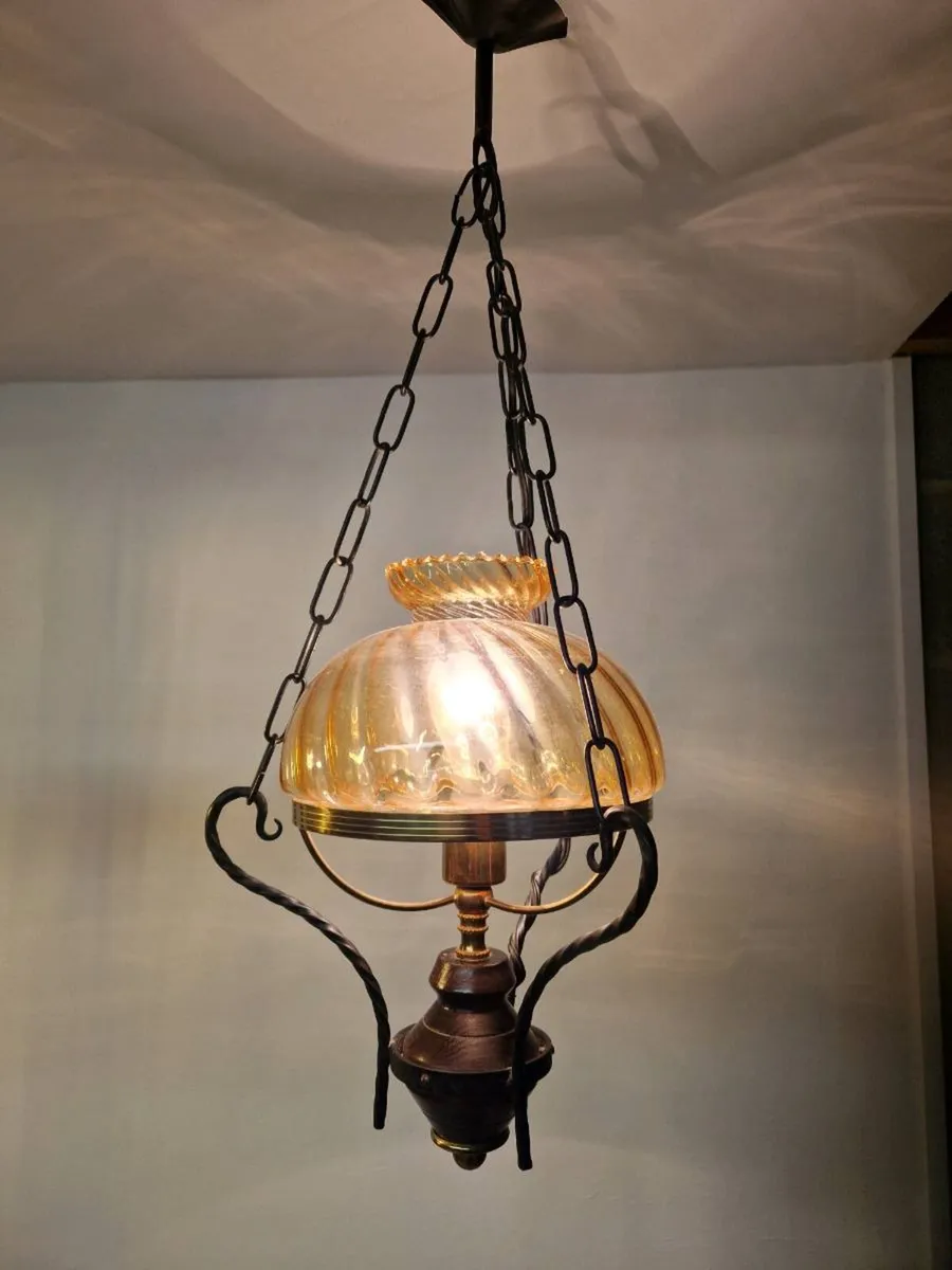 Vintage French ceiling light - Image 1