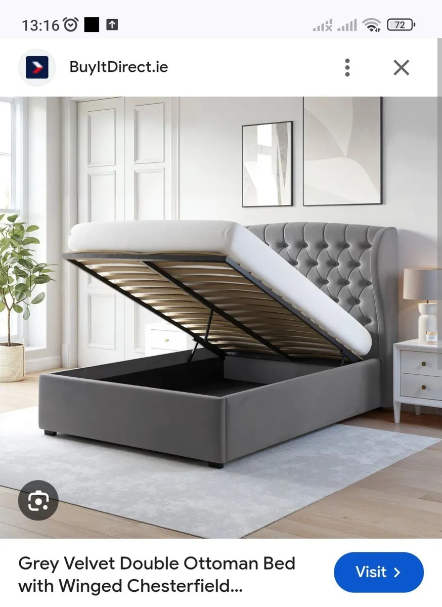 Super King Ottoman End Lift Bed Frame