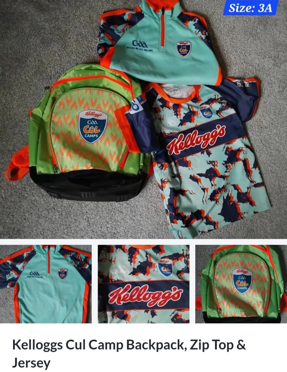 3 Sets of Kelloggs Cul Camp Zip Top,T.shirts &Bags - Image 1
