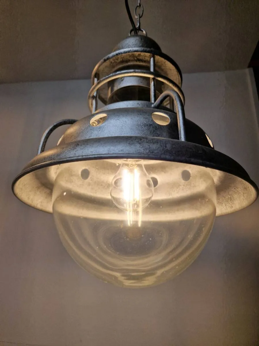 Vintage French industrial style lampshade - Image 1