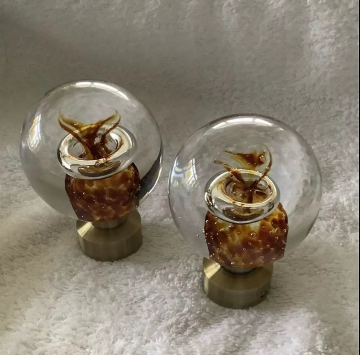 NEW Handcrafted Glass Curtain Finials - Image 1