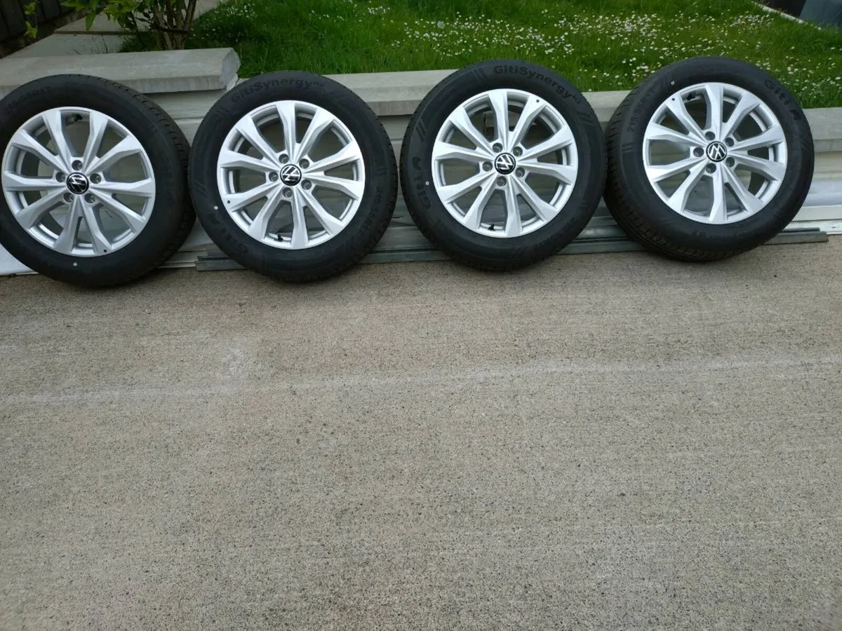 Brand new genuine VW caddy alloys wheels - Image 1