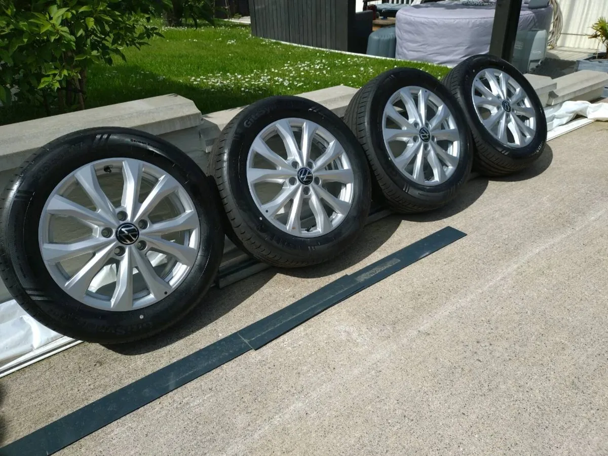 Brand new genuine VW caddy alloys wheels - Image 2