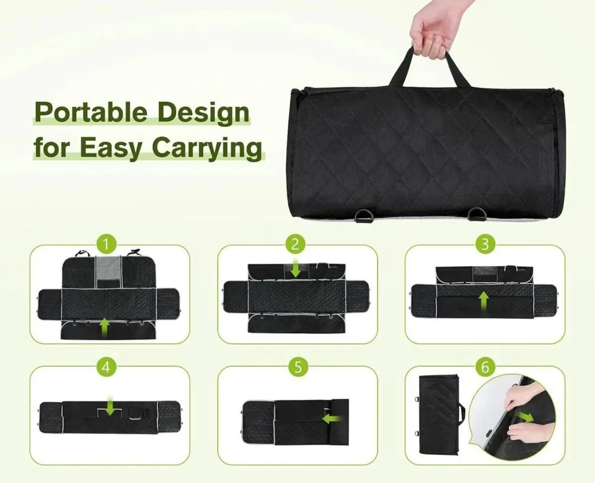 Pet Car Seat Cover Waterproof Rear Seat Protector - Image 3