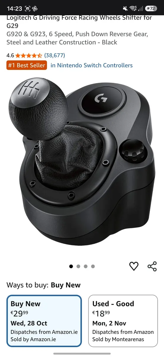 Logitech G923 Racing Wheel bundle - Image 2