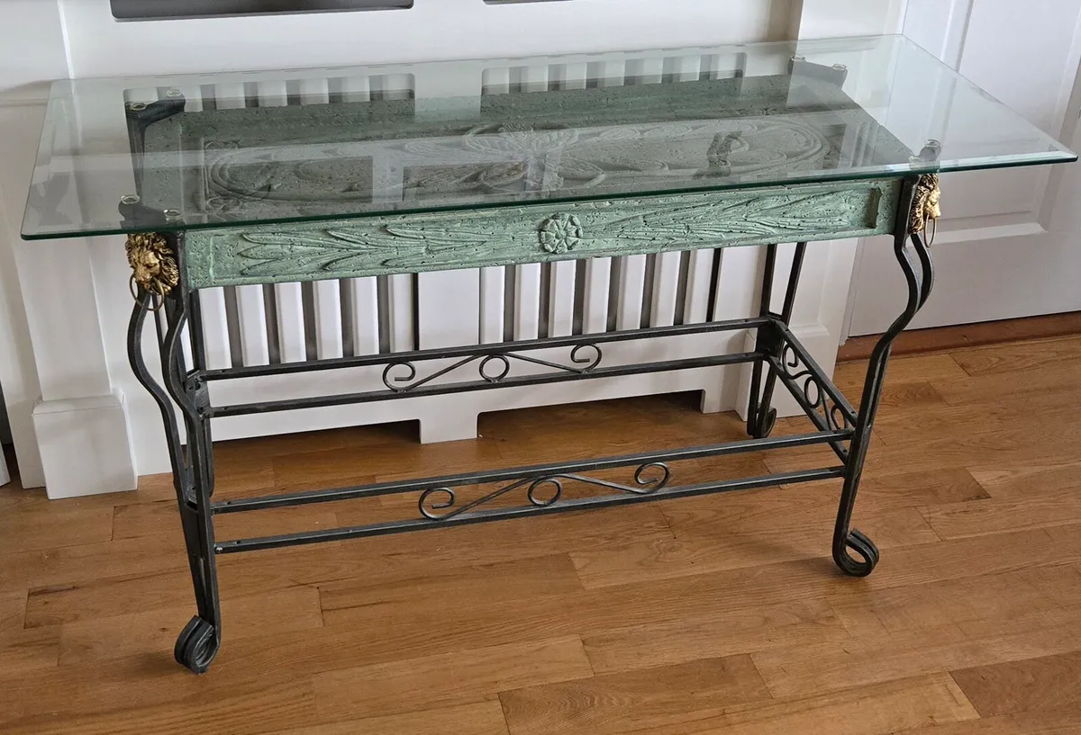 Hall glass table