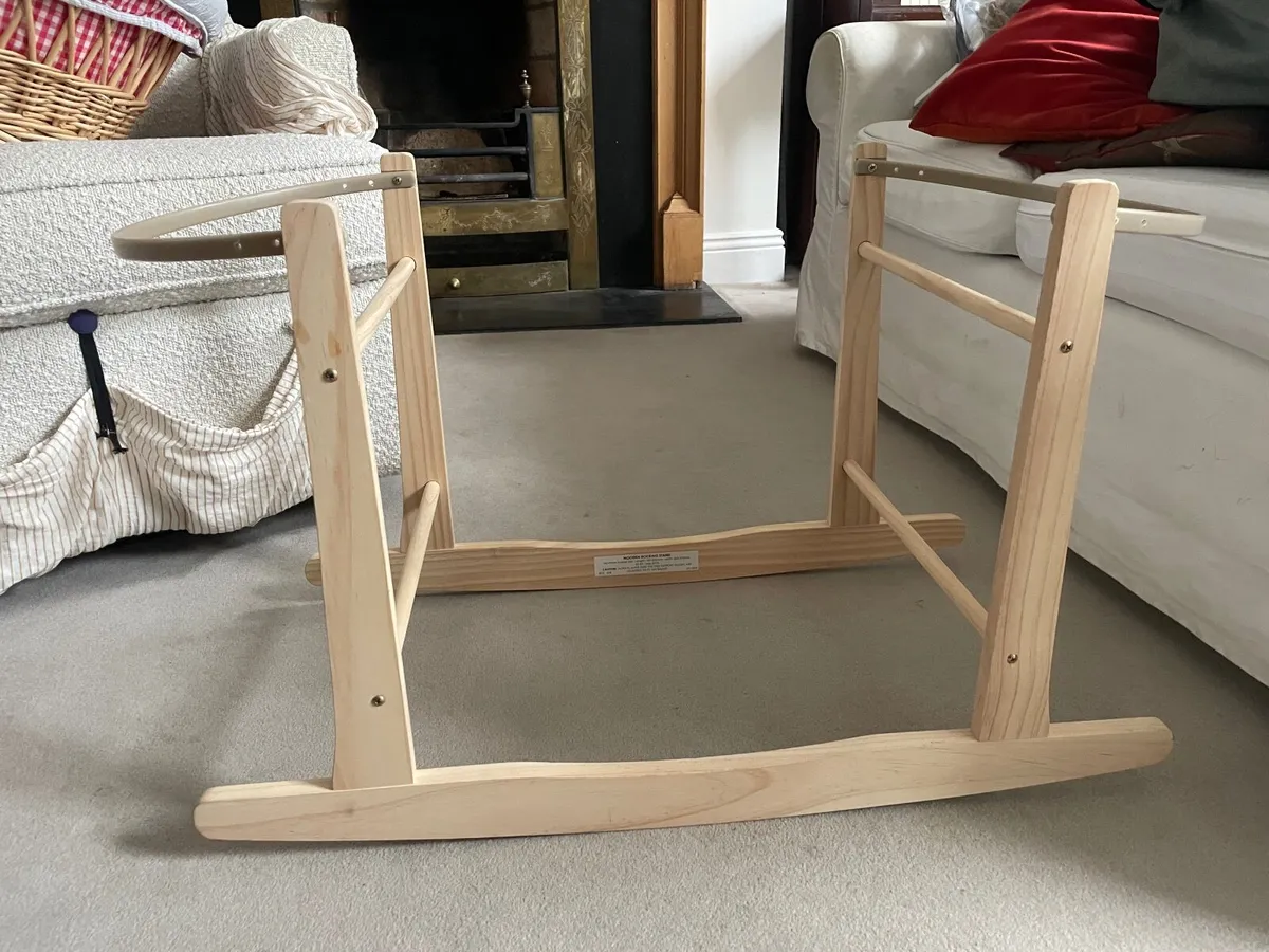 Moses basket and rocker - Image 1