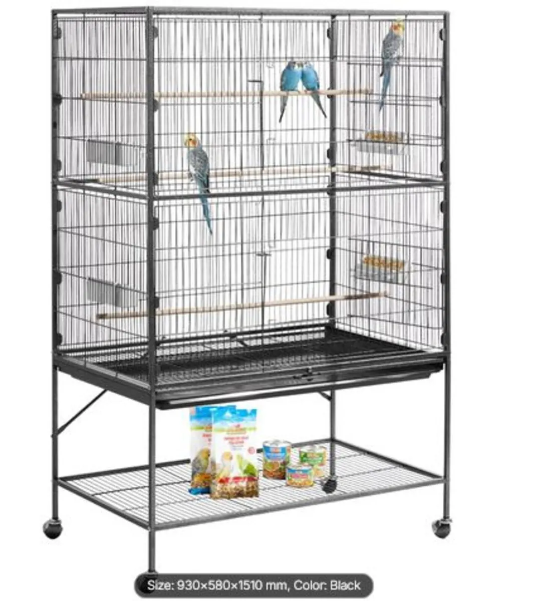 Bird Cage, 930 x 580 x 1510 mm, Flat Top, Wrought - Image 1