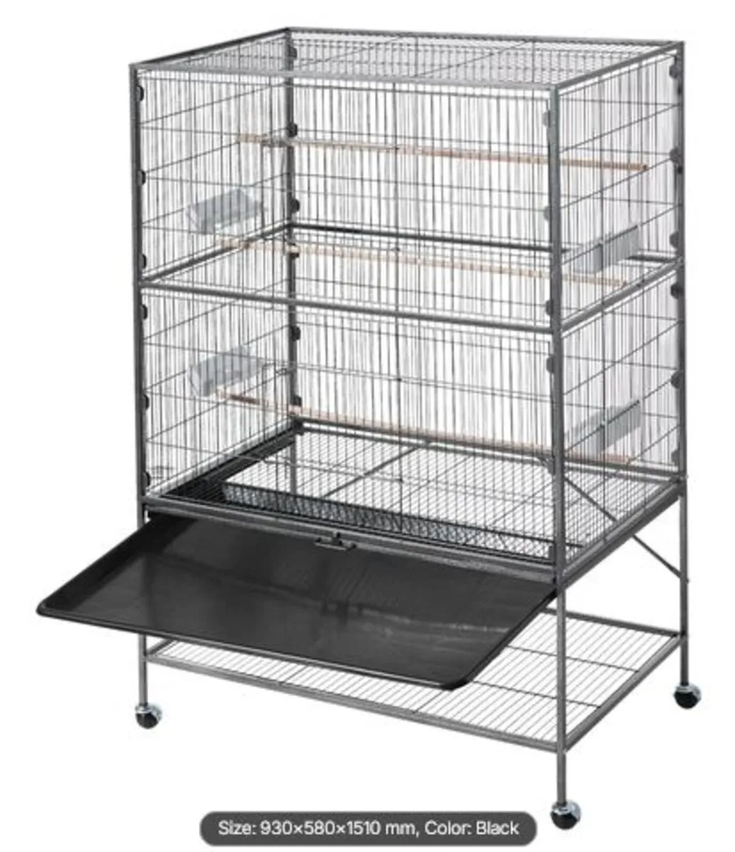 Bird Cage, 930 x 580 x 1510 mm, Flat Top, Wrought - Image 4