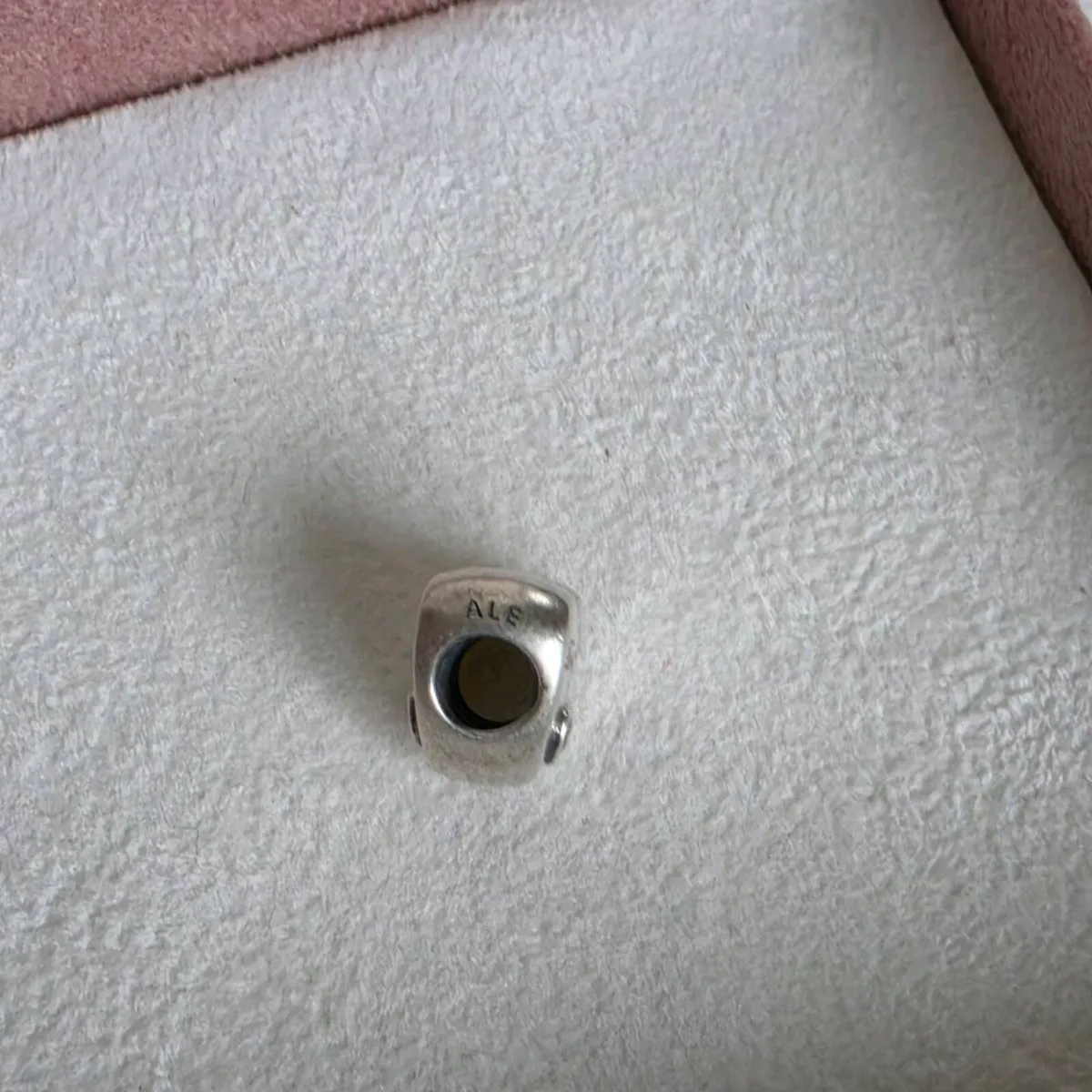Pandora "Daughter" heart charm with pink CZ. - Image 4