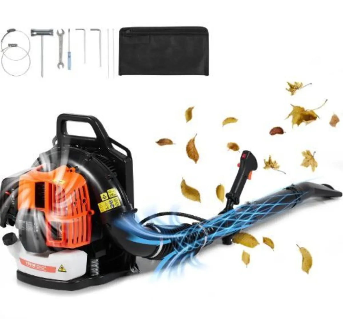 Backpack Leaf Blower, 63CC 2-Cycle Gas - Image 4