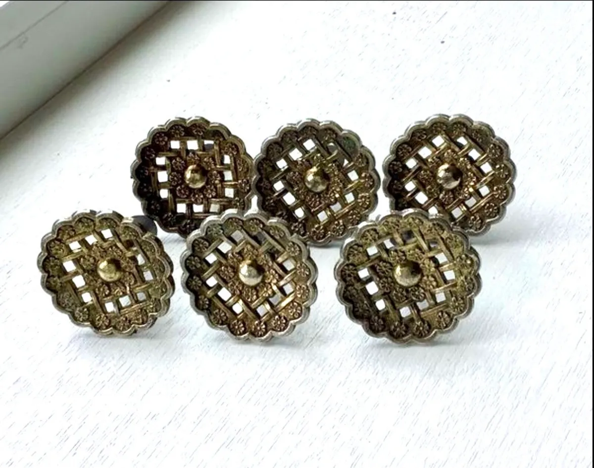 Set of SOLID BRASS Knobs-1 Knob FREE! - Image 1