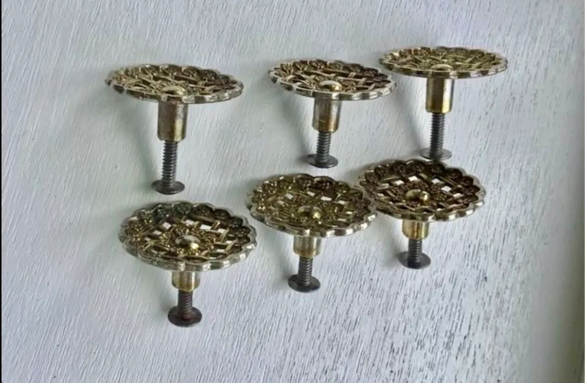 Set of SOLID BRASS Knobs-1 Knob FREE! - Image 2