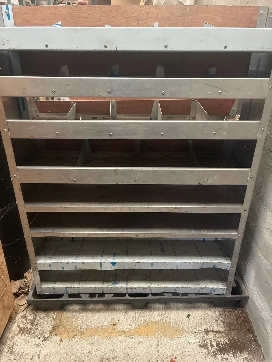 Aluminium van shelves - Image 1