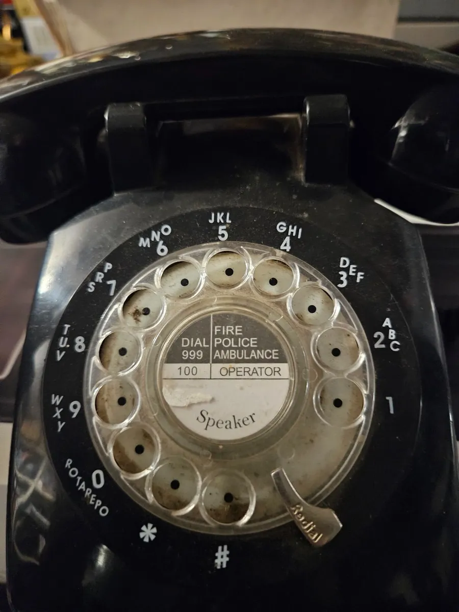 Vintage Black Telephone - Image 3