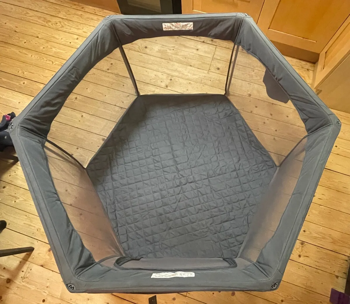 Baby Elegance foldable playpen (grey) barely used - Image 3