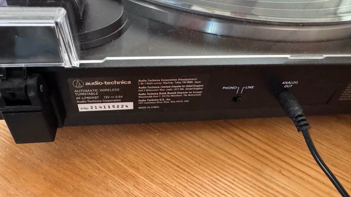 Turntable Audio-Technica AT-LP60XBT - Image 4