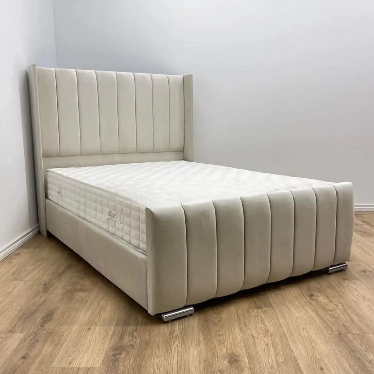 Double & King Size Bed Frame With Mattress Opt - Image 3