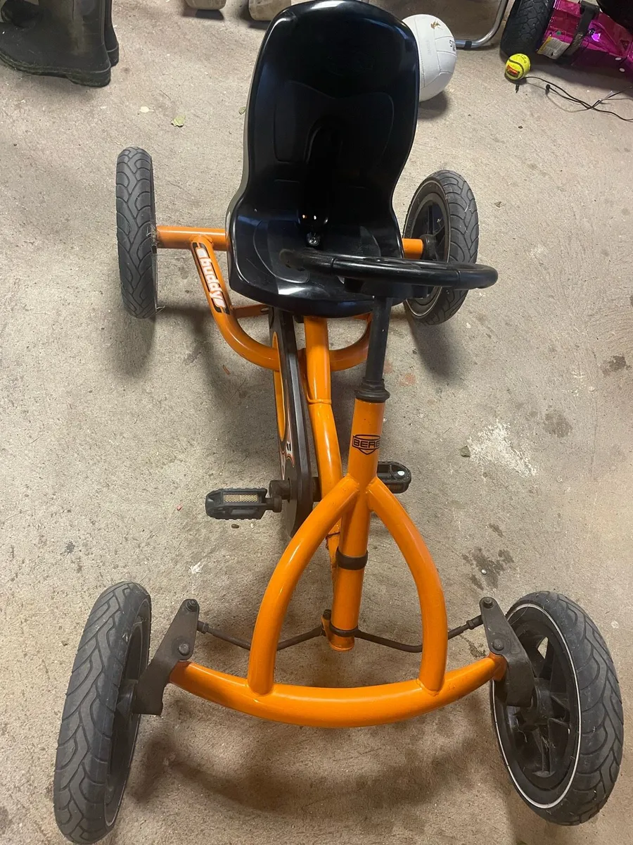 BERG Buddy B-Orange pedal go-kart. - Image 1