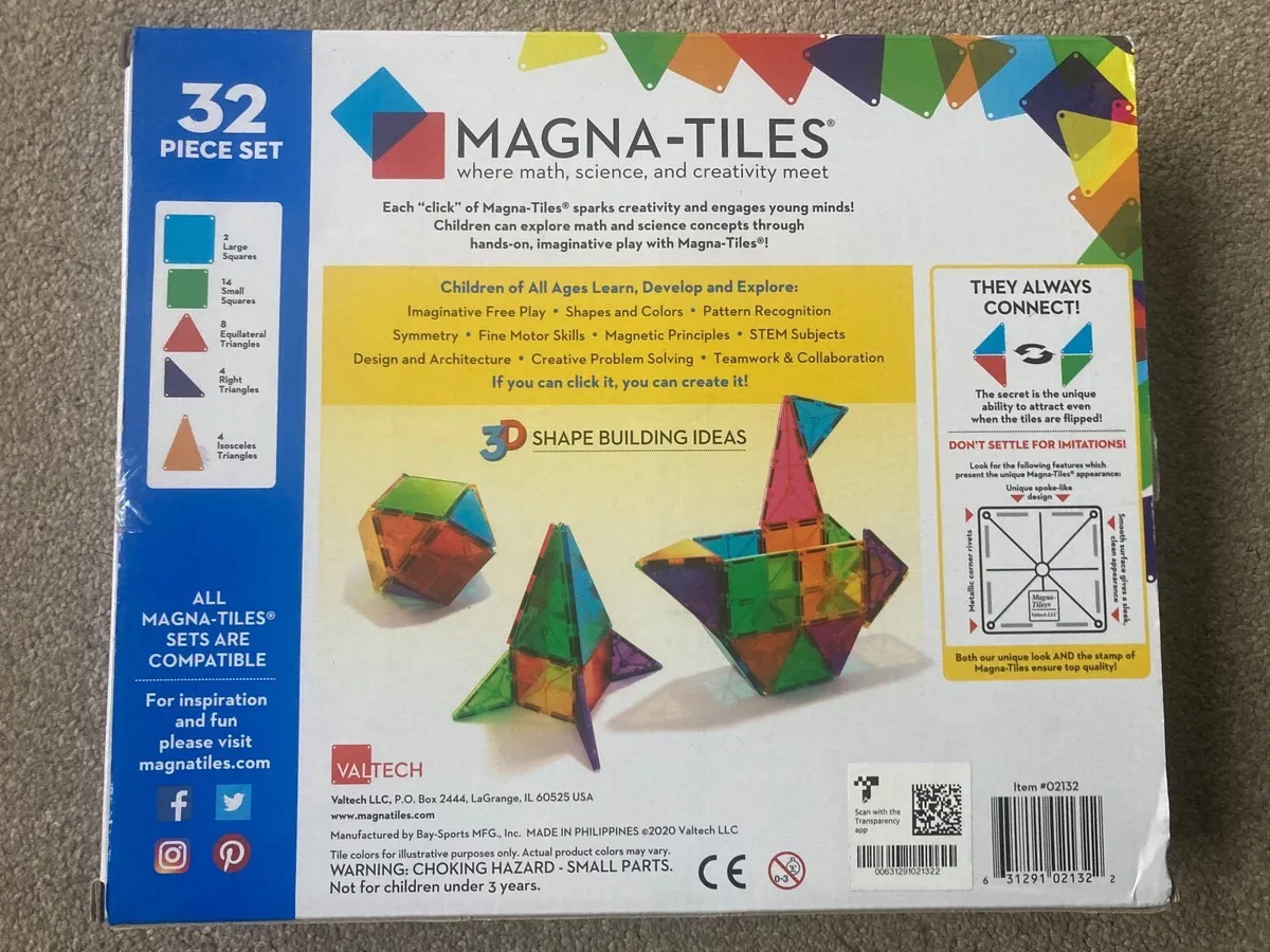 Magna tiles 32 piece aet - Image 2