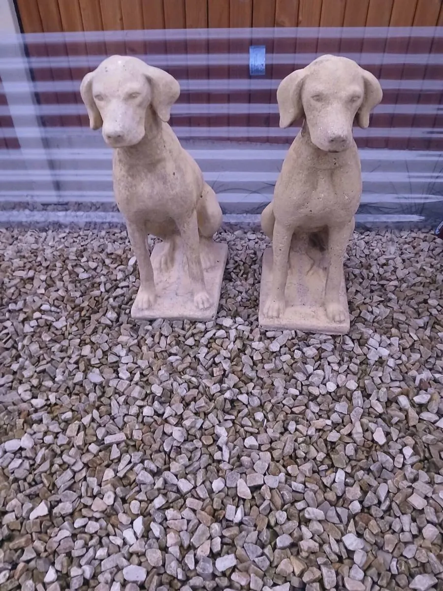 Life size sand stone pieces