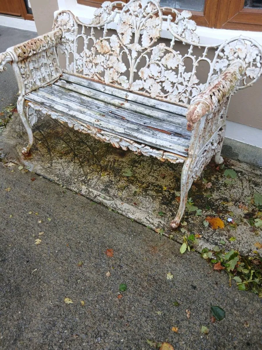 Garden Chair And Two Flower Pots - Image 1