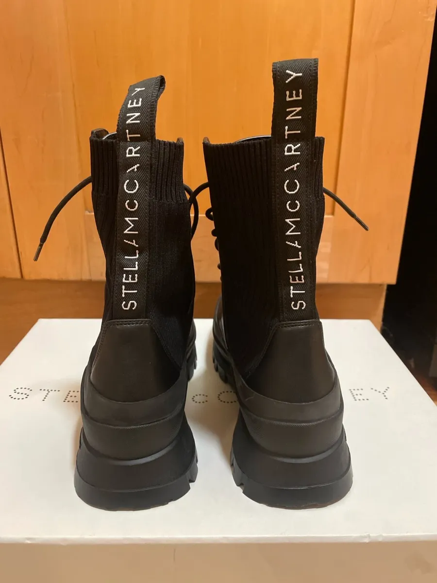 Stella McCartney Trace designer combat boots black - Image 2