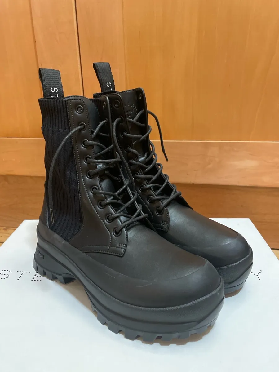 Stella McCartney Trace designer combat boots black - Image 1