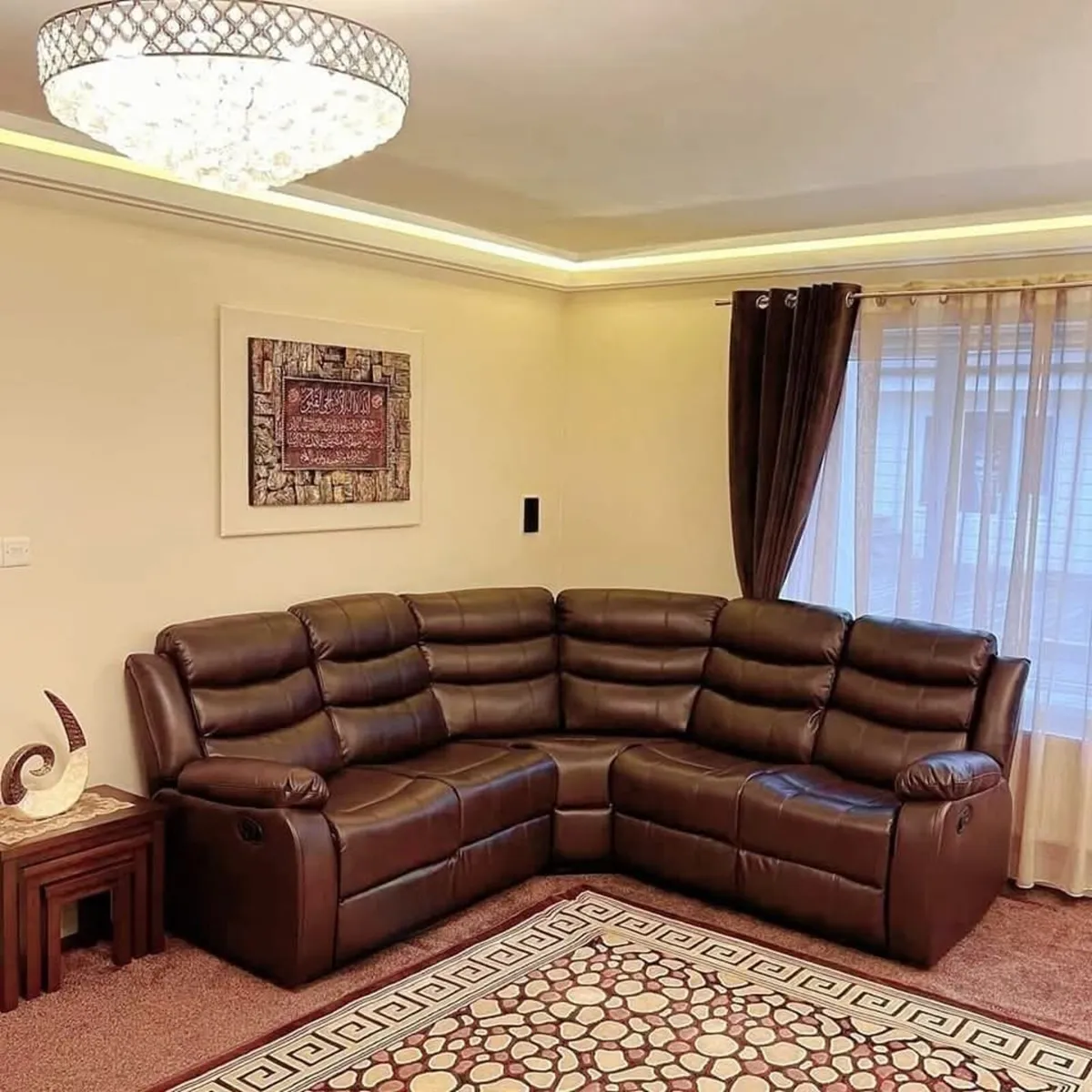 Sorrento Roma Corner Leather Recliner Sofa - Image 1
