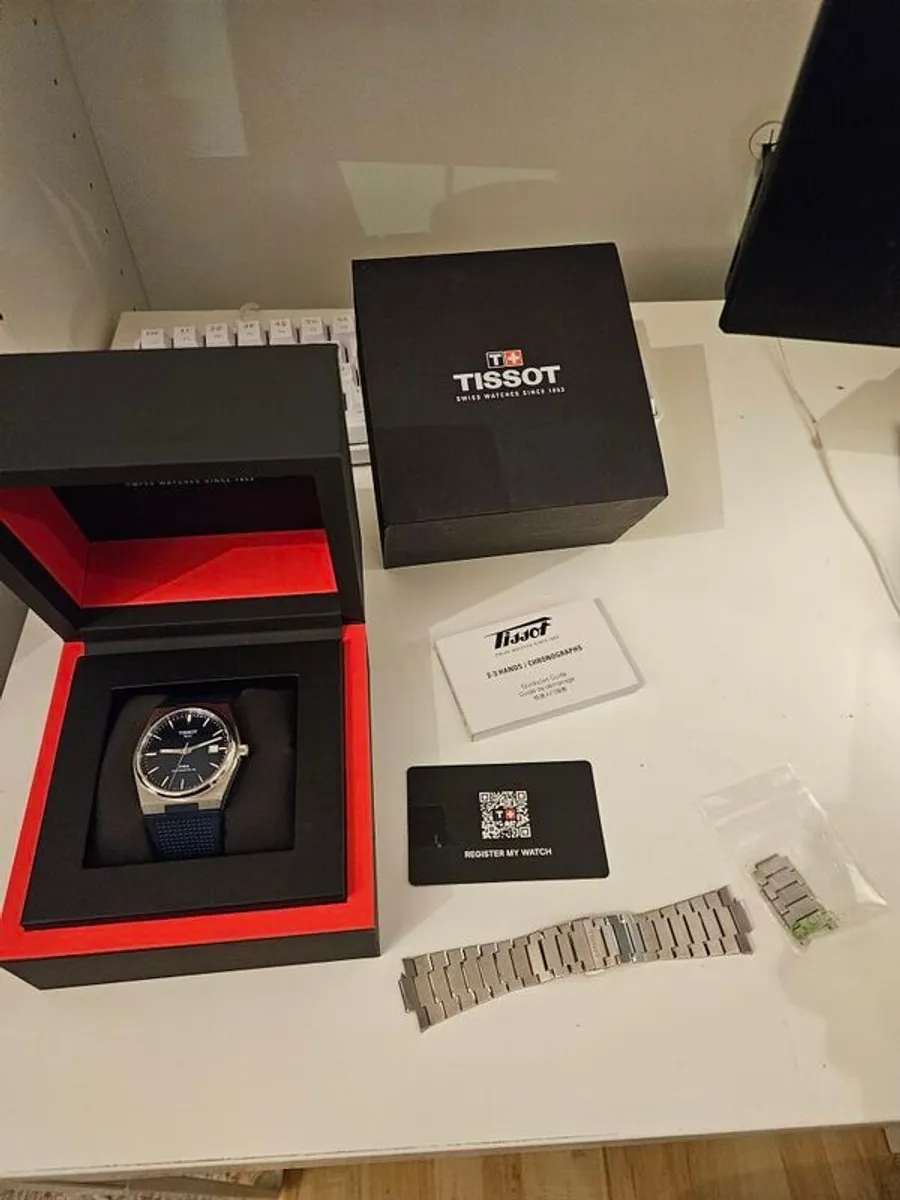 Tissot PRX perfect condition, with metal and rubber strap - Image 1