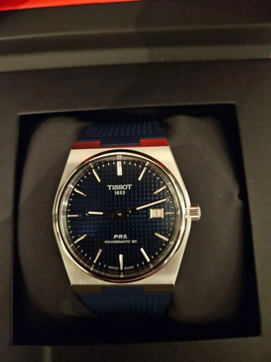 Tissot PRX perfect condition, with metal and rubber strap - Image 2