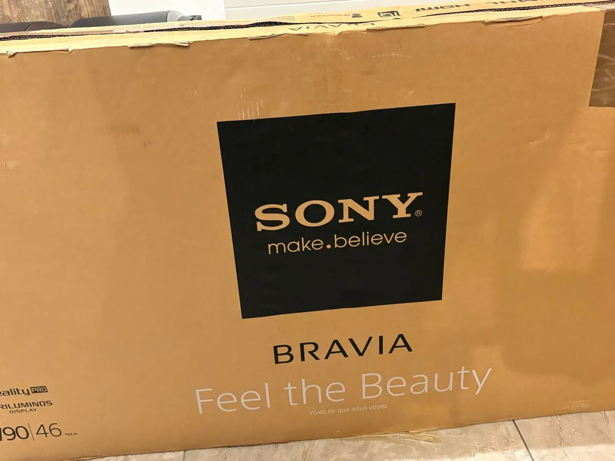 SONY Bravia 46 Inch TV with Chrome stand - Image 1