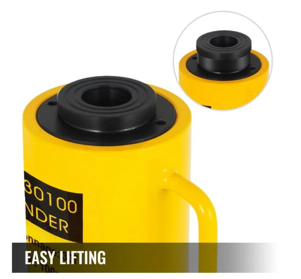 30Ton 4 Inch Stroke Hollow Hydraulic Cylinder Jack - Image 3