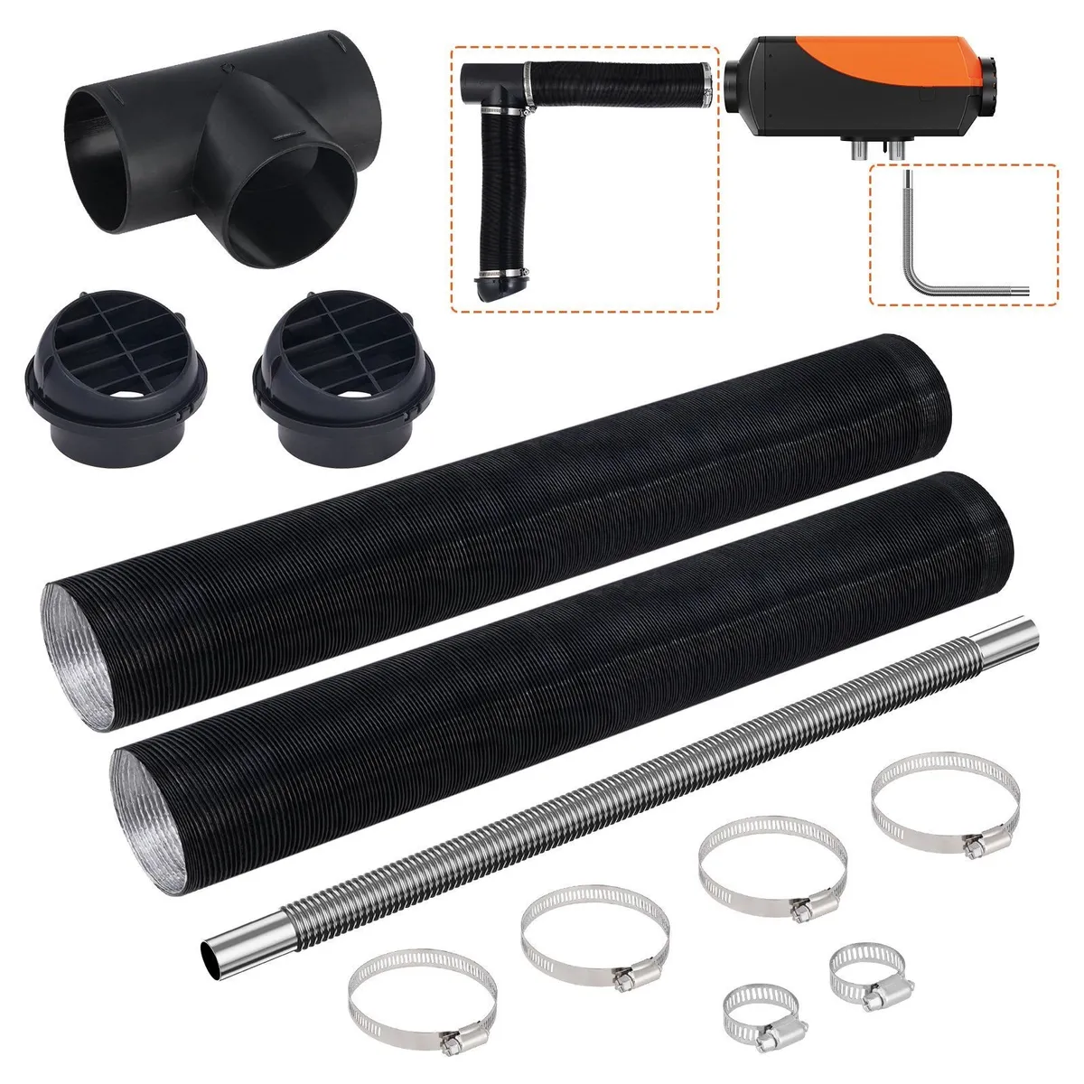 3" Extendable Air Diesel Heater Pipe Ducting Set - Image 1