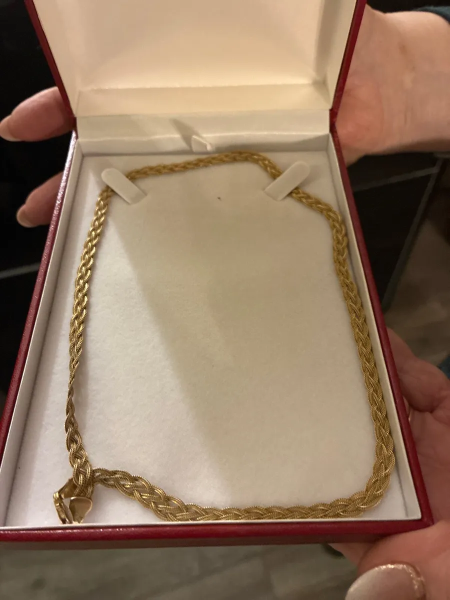 9ct gold plaited chain - Image 2
