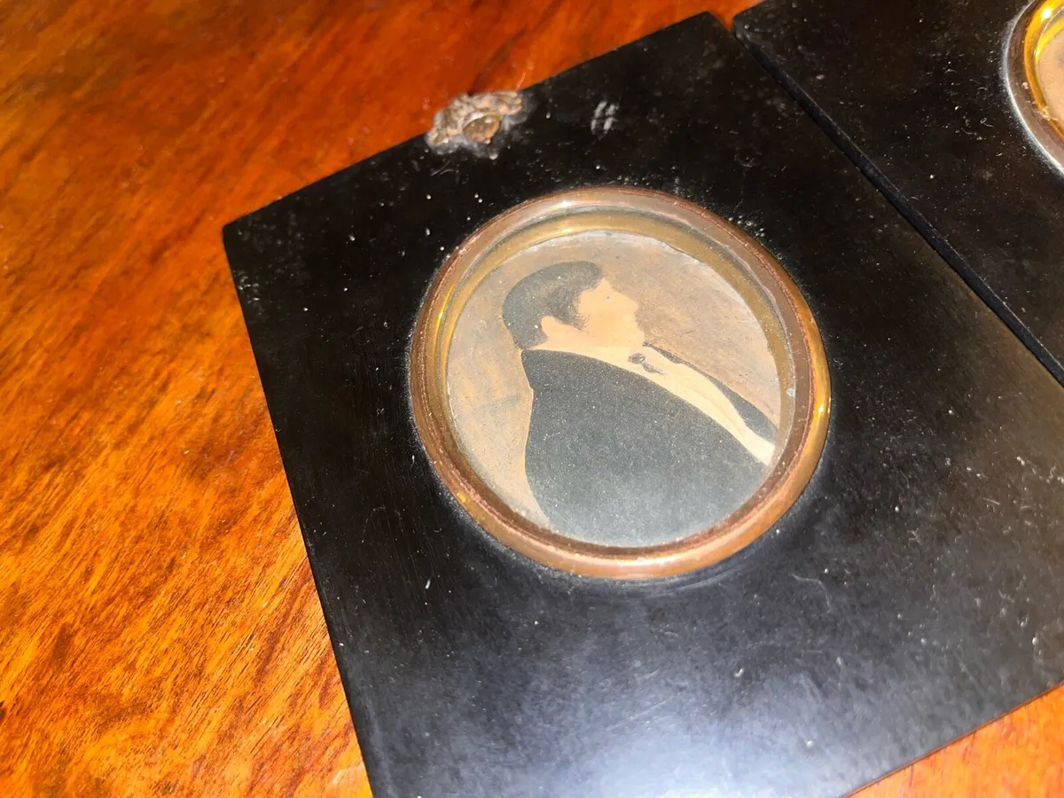Pair of Antique Miniature Portraits - Image 2