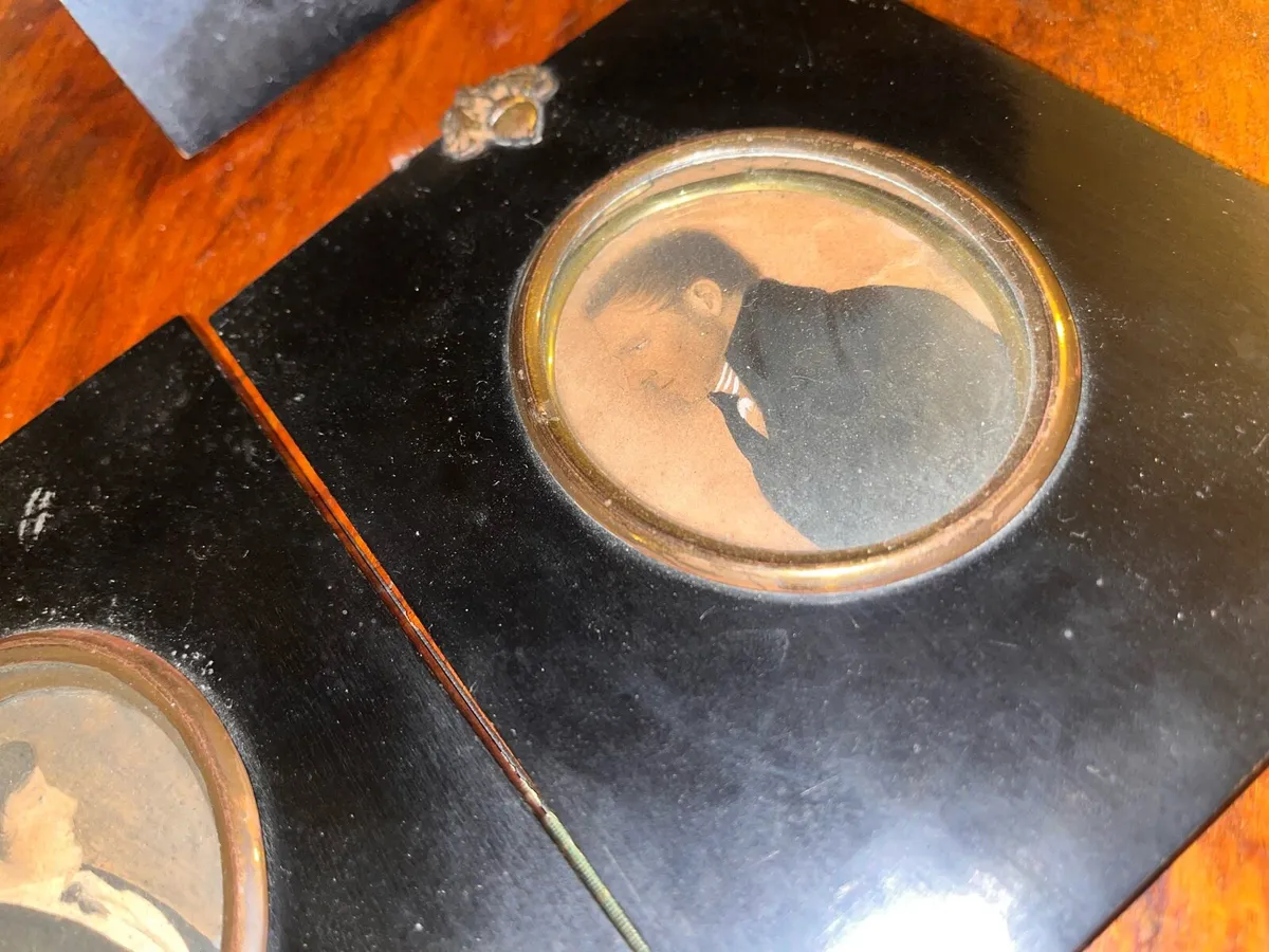 Pair of Antique Miniature Portraits - Image 3