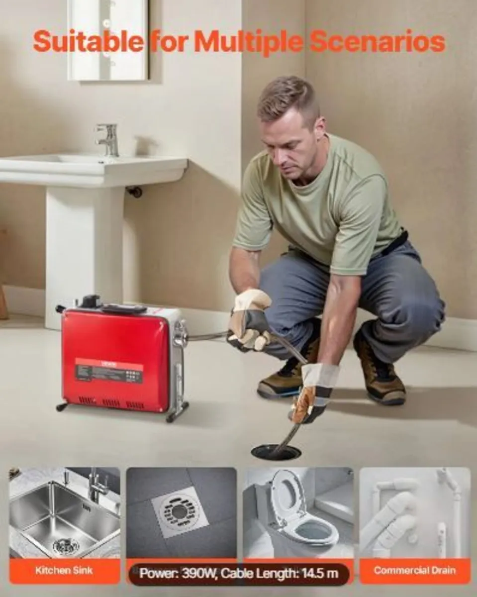 Drain Cleaner Machine, 390W - Image 4