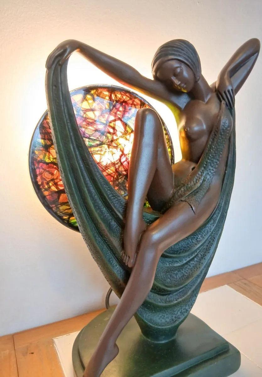 Vintage Art Deco Style Table Lamp - Image 2
