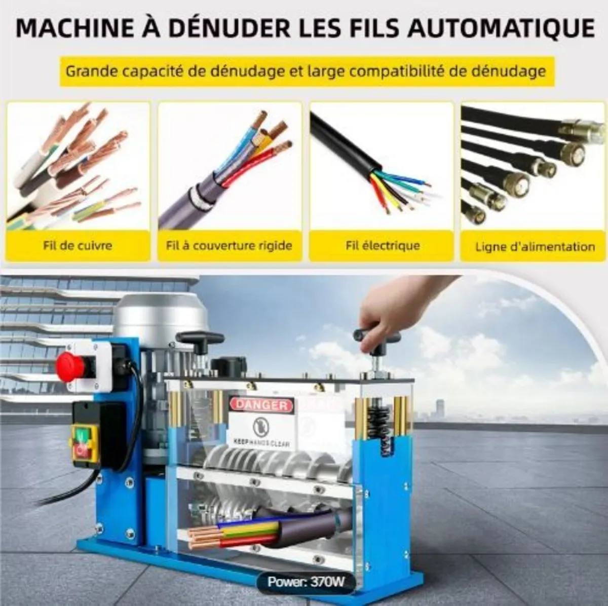 Electric Wire Stripping Machine, 1.5-38 mm - Image 2