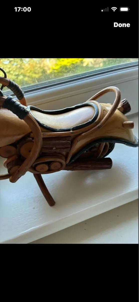 Handcrafted Harley Style Timber Bike - Image 4