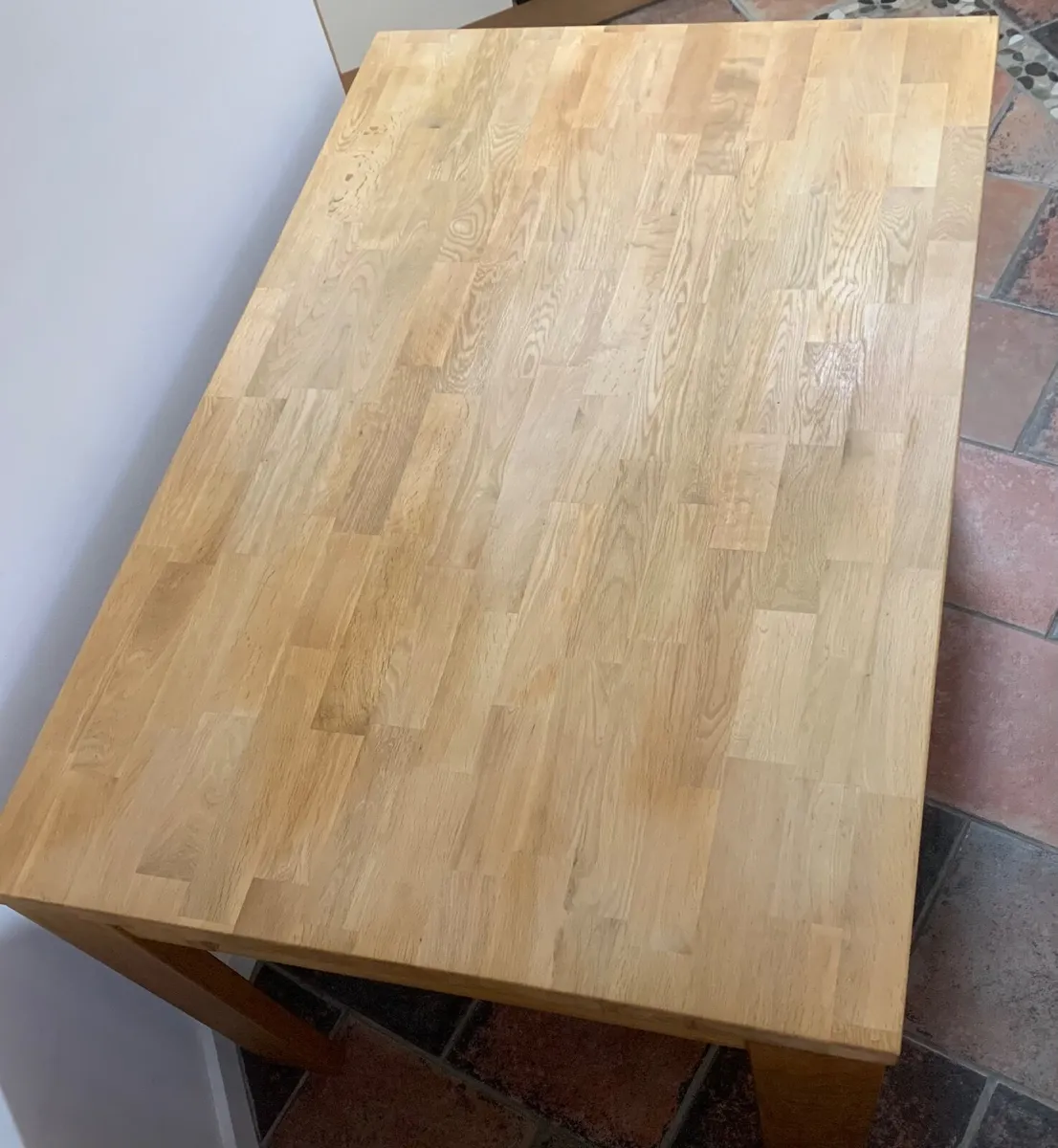 Solid oak Dining table Measures 140cm x90cm extend - Image 1