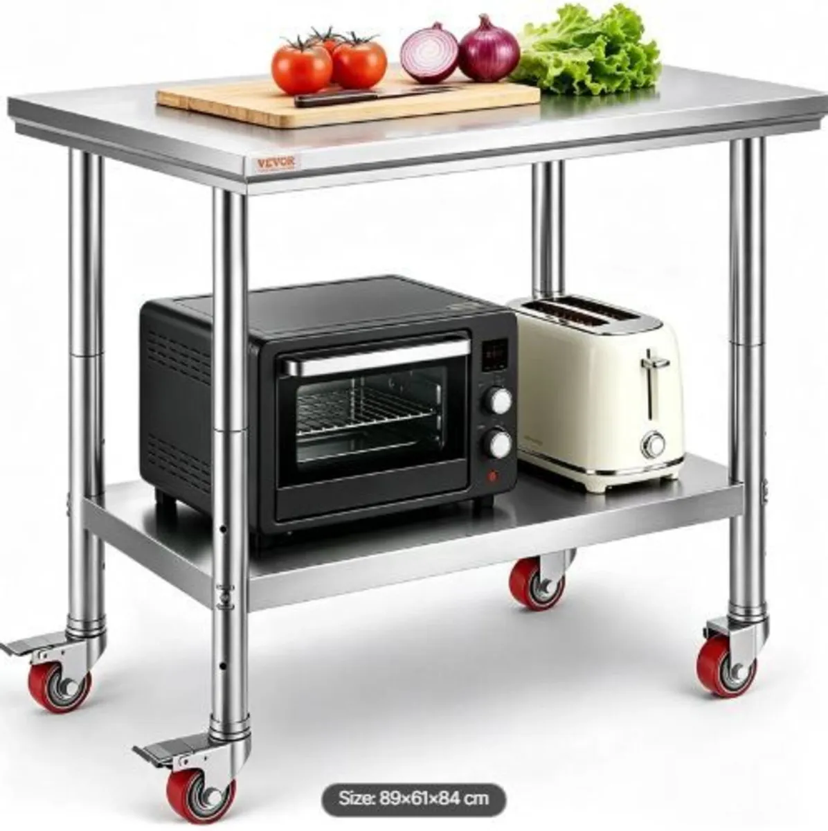 Stainless Steel Work Table 35 x 24 x 33 Inch, - Image 1