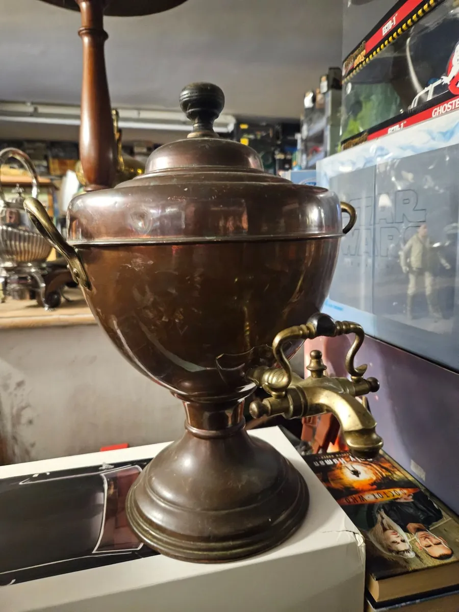 Vintage Antique Copper Tea Urn - Image 4