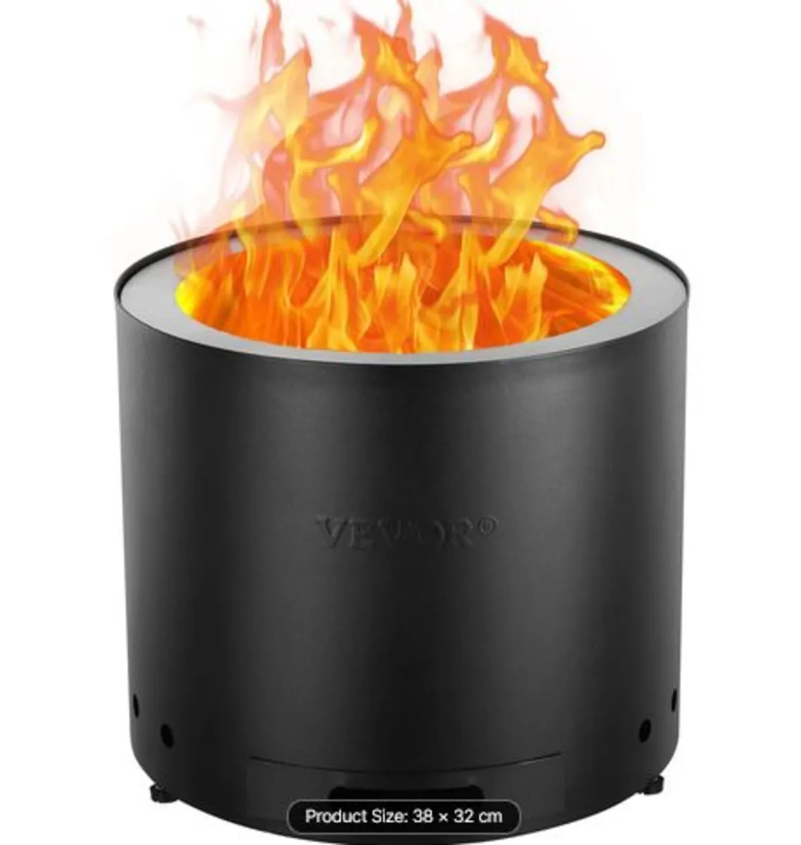 Smokeless Fire Pit Stove Bonfire,H: 12.6 in x Dia - Image 1