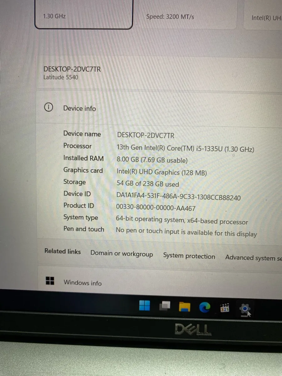 Dell laptop i5 pro 16/256 windows 11 - Image 4