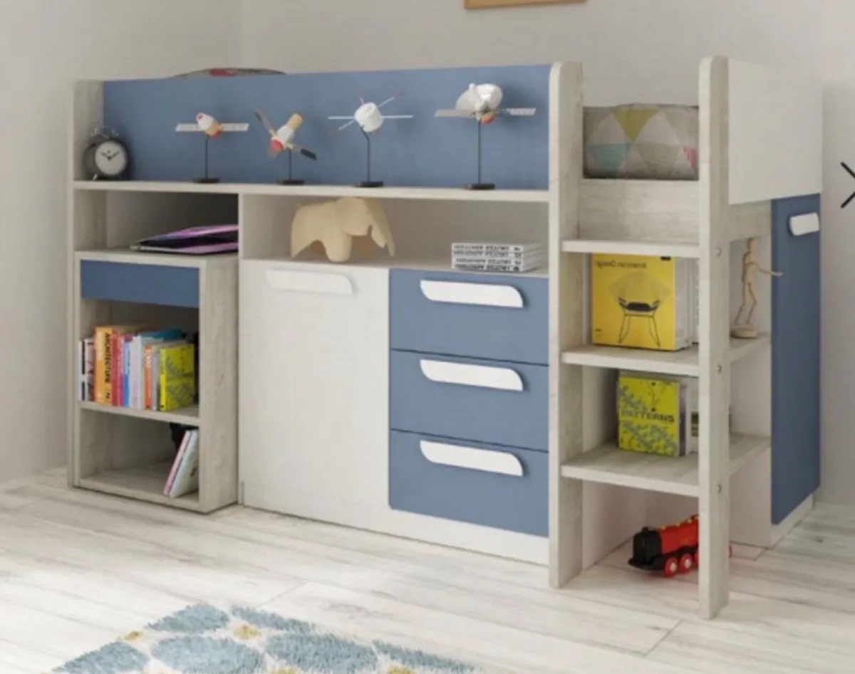 Trasman Girona Mid Sleeper Cabin Bed with desk