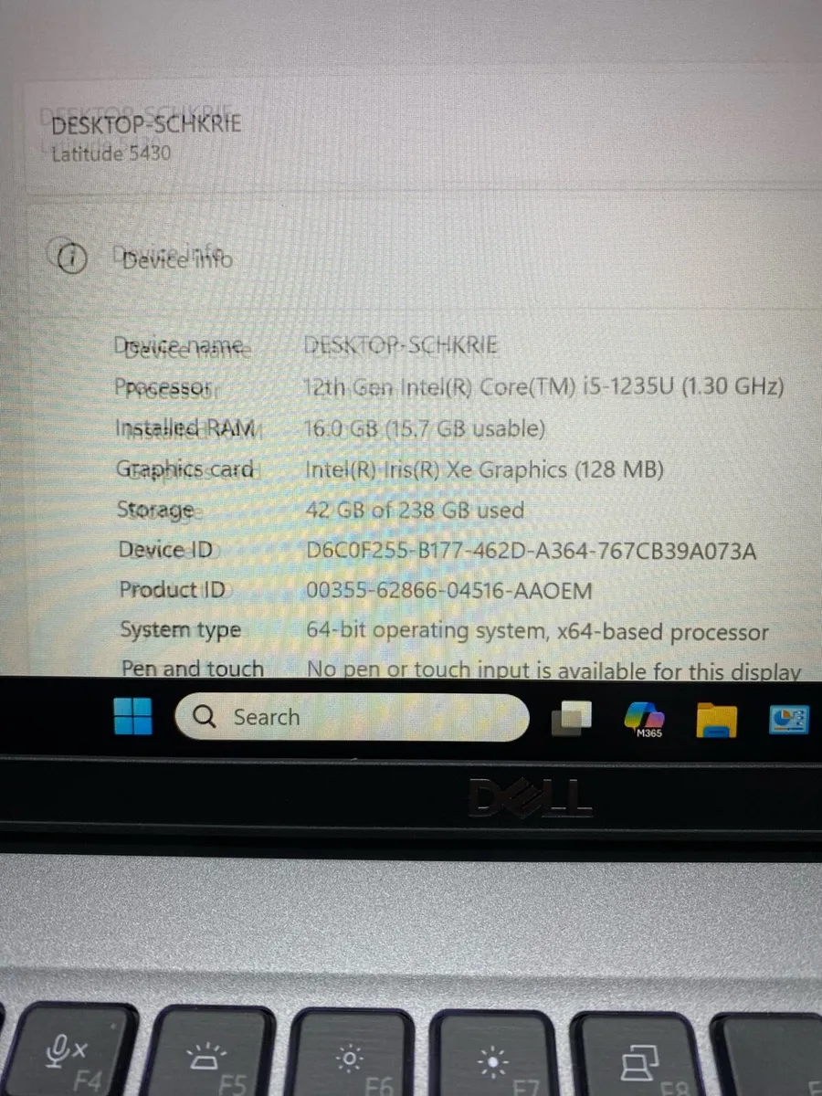 Dell laptop i5 pro 16/256 windows 11 pro - Image 4